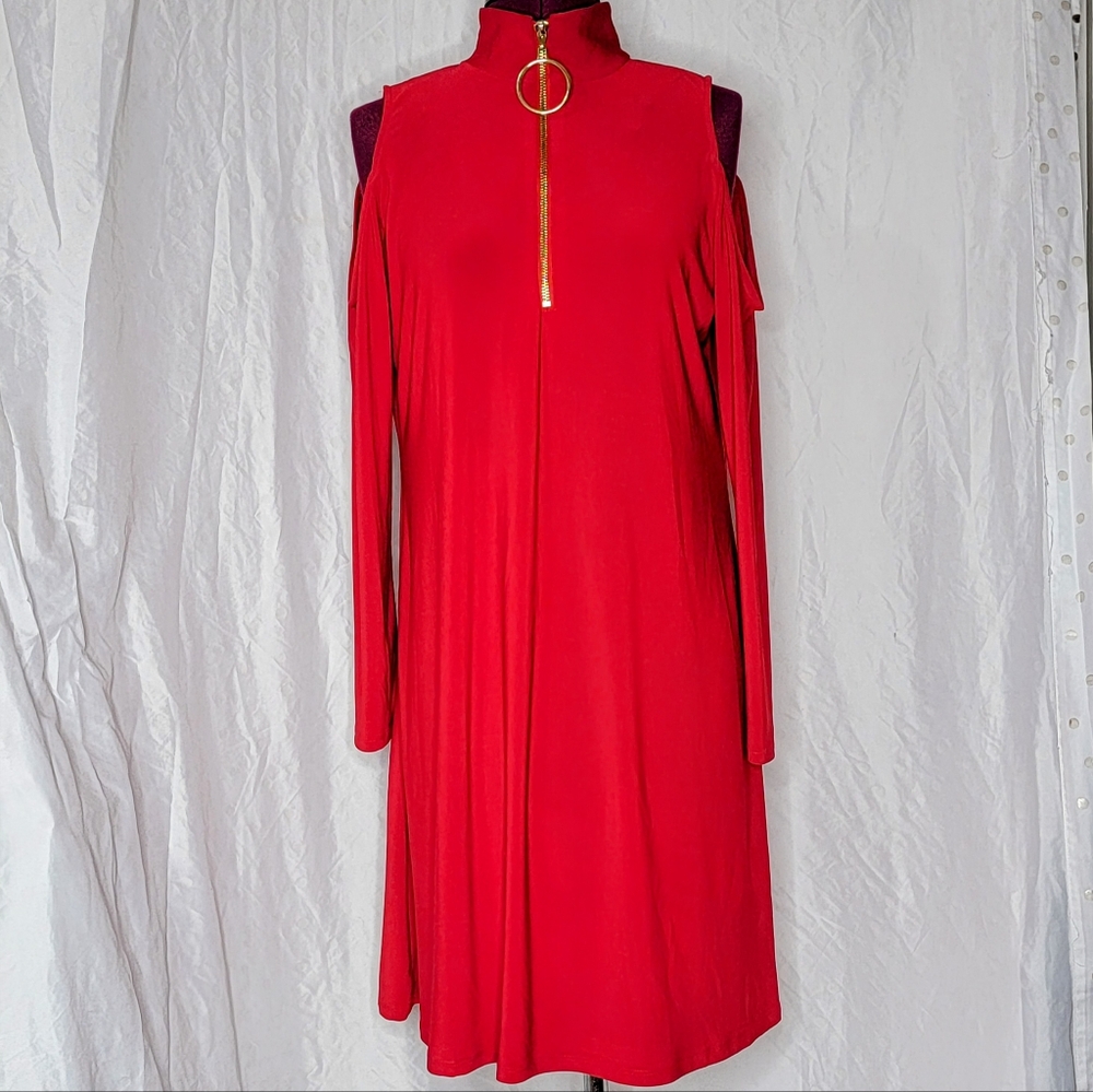 Size medium cold shoulder holiday party dress